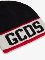 Beanie in Maglia Con Logo a Fascia GCDS (1)