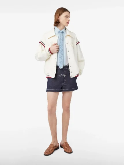 Bomber in Jersey Con Logo GCDS (4)