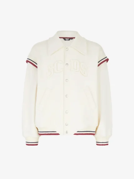 Bomber in Jersey Con Logo GCDS (5)