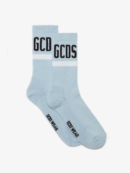 Calzini con Logo Azzurro Chiaro Gcds (3)
