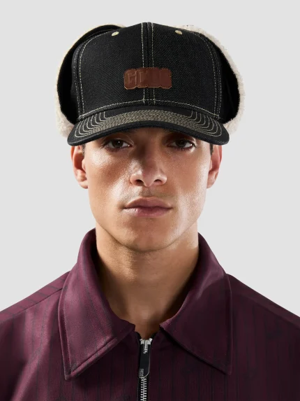 Cappellino Da Baseball in Denim Con Paraorecchie GCDS (4)