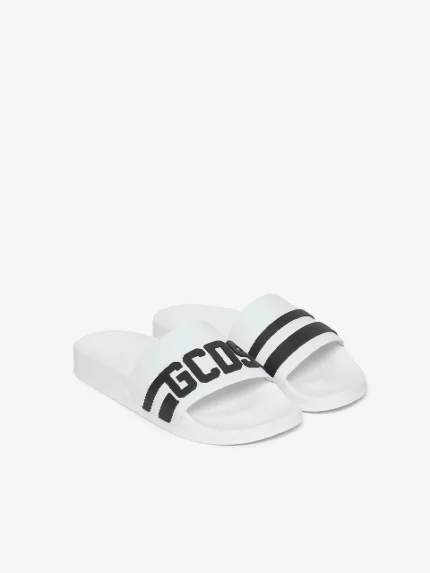 Ciabatte con Logo Grigio GCDS (3)