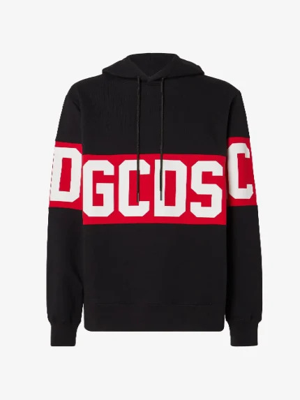 Felpa GCDS Con Cappuccio Con Logo a Fascia (5)