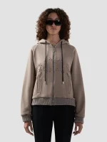 Felpa GCDS Con Cappuccio E Full Zip Con Maniche Raglan E Logo (4)