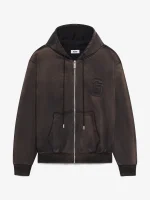Felpa GCDS Con Cappuccio E Zip Effetto Scolorito (5)