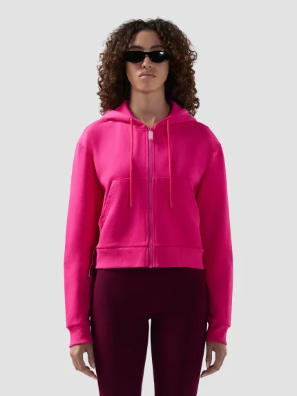 Felpa GCDS Con Cappuccio Full Zip Con Bande Logo (3)