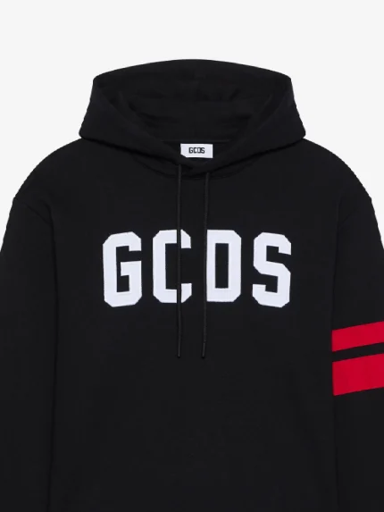 Felpa GCDS Con Cappuccio Logo Regular (1)