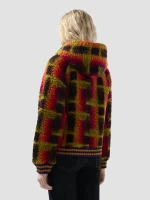 Felpa GCDS Con Cappuccio in Teddy Con Full Zip (2)