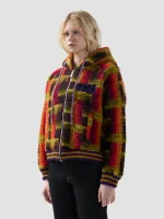 Felpa GCDS Con Cappuccio in Teddy Con Full Zip (3)