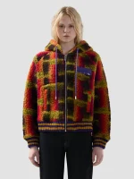 Felpa GCDS Con Cappuccio in Teddy Con Full Zip (4)