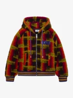 Felpa GCDS Con Cappuccio in Teddy Con Full Zip (6)