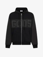 Felpa GCDS Con Zip Integrale in Nylon Mix Con Logo a Fascia (5)