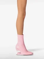 GCDS Morso Vinyl Ankle Boots (1)