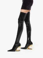 GCDS Morso Vinyl Nero Boots (1)