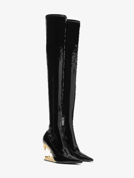 GCDS Morso Vinyl Nero Boots (3)