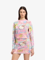 Maglia GCDS Cropped Con Stampa Hello Kitty Kawaii (2)