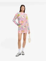 Maglia GCDS Cropped Con Stampa Hello Kitty Kawaii (4)