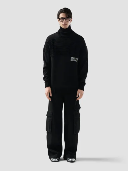 Maglia GCDS Dolcevita a Coste Ottoman (4)