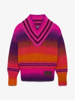 Maglia GCDS Maglione Dégradé Stile College (5)