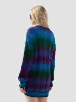 Maglia GCDS Maglione Intrecciato Dégradé (1)