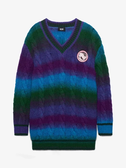 Maglia GCDS Maglione Intrecciato Dégradé (5)