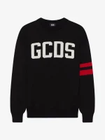 Maglia GCDS Maglione Regular Logo Nera (2)