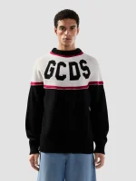 Maglia GCDS a Righe Con Logo (4)