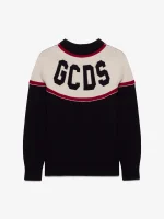 Maglia GCDS a Righe Con Logo (5)