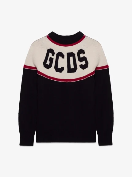 Maglia GCDS a Righe Con Logo (5)