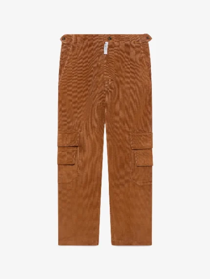 Pantaloni Cargo in Velluto a Coste GCDS