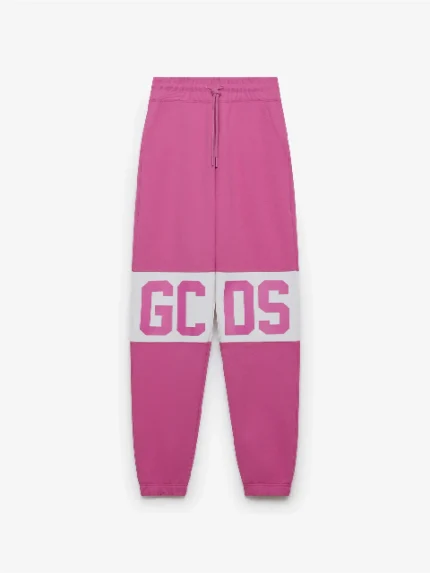 Pantaloni Tuta Band Logo Fucsia GCDS (5)
