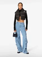 Pantaloni Ultracargo in Denim GCDS (1)