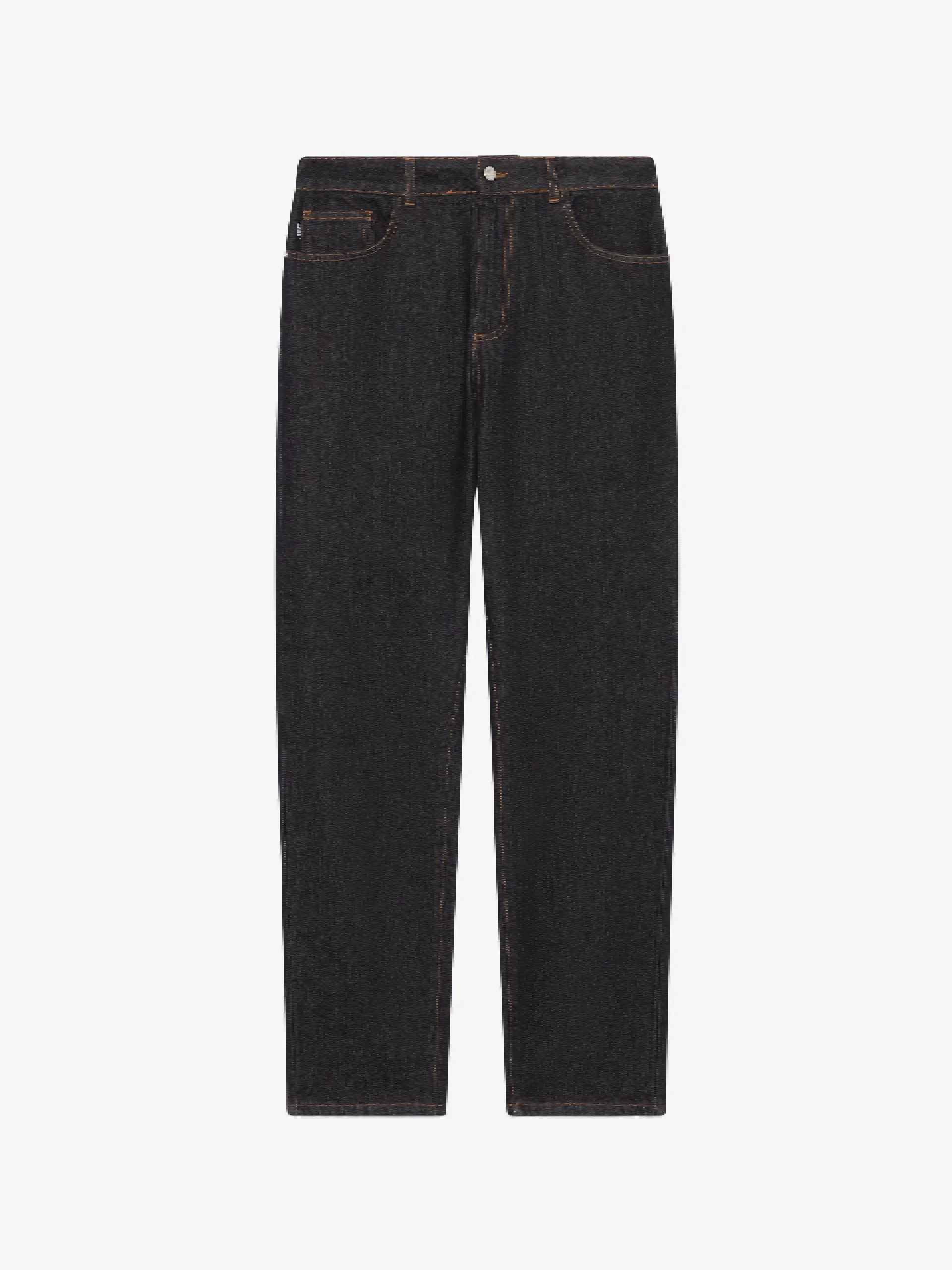 Pantaloni in Denim Regular Fit Nero GCDS Pantaloni in Denim Regular Fit Nero GCDS