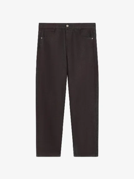 Pantaloni in Denim Trattato Spruzzato GCDS (5)