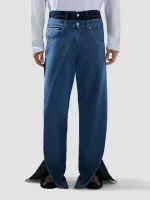 Pantaloni in Denim a Strati Loose Fit GCDS (3)