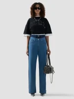 Pantaloni in Denim a Strati Loose Fit GCDS (4)