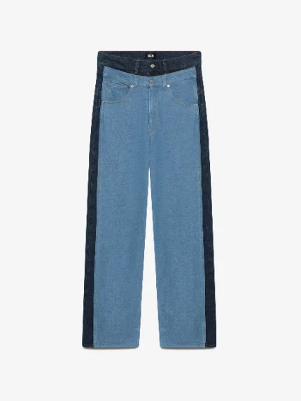 Pantaloni in Denim a Strati Loose Fit GCDS (6)