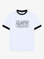 T Shirt Logo Ti Amo Gcds Outlined Bianco (2)