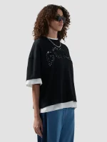 T Shirt Regular Con Logo Solarizzato Gcds (3)
