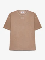 T Shirt Solarizzata Logo Patch Beige Gcds (1)