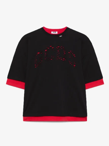 T Shirt over Con Logo Solarizzato Gcds (2)