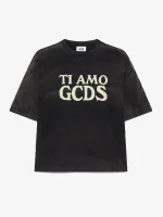 T Shirt over Con Stampa Grezza Ti Amo Gcds (2)