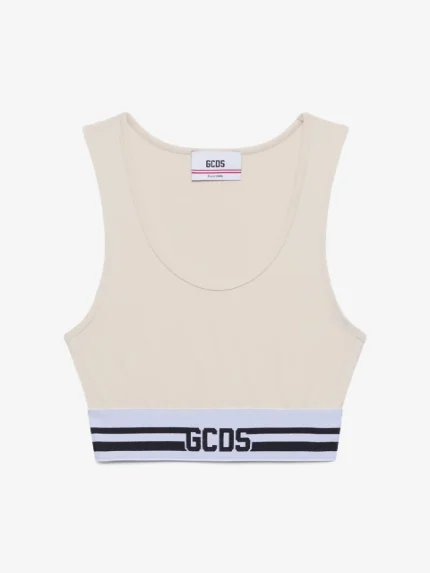 Top Mini Con Righe E Logo Bianco GCDS (5)